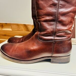 Frye Dark Brown Leather Boots